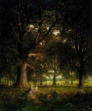 Копия картины "in the forest" художника "джонсон дэвид"