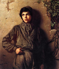 Картина "the savoyard boy" художника "джонсон истмен"