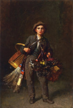 Копия картины "feather duster boy" художника "джонсон истмен"