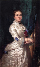 Картина "portrait of a woman" художника "джонсон истмен"