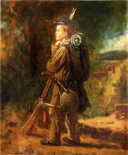 Репродукция картины "little soldier" художника "джонсон истмен"