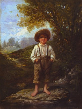 Картина "the barefoot boy" художника "джонсон истмен"