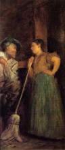 Копия картины "a rustic courtship" художника "джонсон истмен"