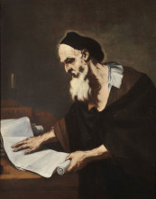 Репродукция картины "philosopher" художника "джордано лука"