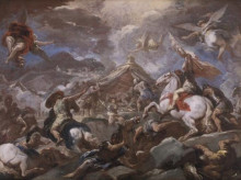 Картина "the discovery of the body of holofernes" художника "джордано лука"