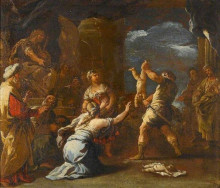 Копия картины "the judgement of solomon" художника "джордано лука"