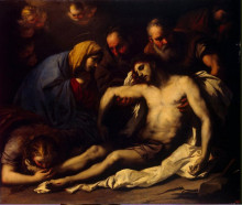 Копия картины "lamentation" художника "джордано лука"