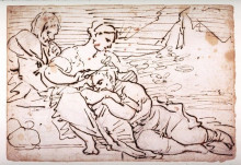 Репродукция картины "samson and delilah" художника "джордано лука"