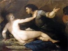 Копия картины "the rape of lucretia" художника "джордано лука"