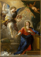 Картина "the annunciation" художника "джордано лука"