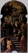 Копия картины "the presentation of mary at the temple" художника "джордано лука"