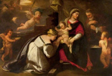 Картина "the holy family" художника "джордано лука"