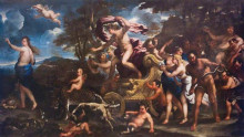 Копия картины "bacchus and ariadne" художника "джордано лука"