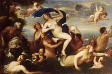 Копия картины "the triumph of galatea" художника "джордано лука"
