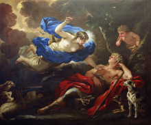 Репродукция картины "diana and endymion" художника "джордано лука"