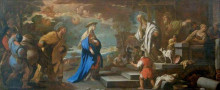 Репродукция картины "the visitation" художника "джордано лука"