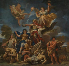 Копия картины "allegory of fortitude" художника "джордано лука"