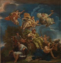 Копия картины "allegory of prudence" художника "джордано лука"