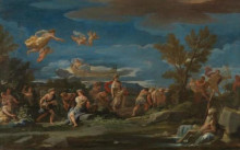 Репродукция картины "mythological scene of agriculture" художника "джордано лука"