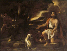 Репродукция картины "the parable of the prodigal son. the penitent swineherd" художника "джордано лука"