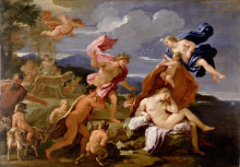 Картина "bacchus and ariadne" художника "джордано лука"