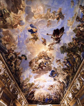 Копия картины "decorative ceiling (palazzo medici riccardi)" художника "джордано лука"