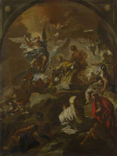 Репродукция картины "the martyrdom of saint januarius" художника "джордано лука"