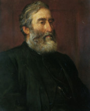 Копия картины "portrait of the reverend harry jones" художника "джордж фредерик уоттс"