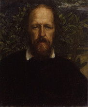 Репродукция картины "alfred tennyson, 1st baron tennyson" художника "джордж фредерик уоттс"