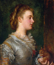 Копия картины "dorothy tennant, later lady stanley" художника "джордж фредерик уоттс"