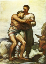 Копия картины "good samaritan" художника "джордж фредерик уоттс"