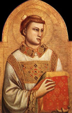 Копия картины "saint stephen" художника "джотто"