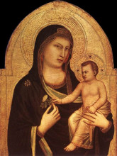 Копия картины "madonna and child" художника "джотто"