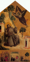 Копия картины "st. francis receiving the stigmata" художника "джотто"