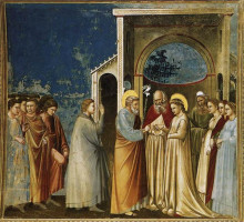 Копия картины "the marriage of the virgin" художника "джотто"