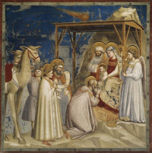 Копия картины "adoration of the magi" художника "джотто"