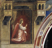 Картина "annunciation: the angel gabriel sent by god" художника "джотто"