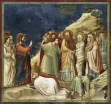 Копия картины "raising of lazarus" художника "джотто"