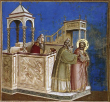 Копия картины "rejection of joachim&#39;s sacrifice" художника "джотто"