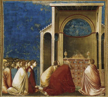 Копия картины "the suitors praying" художника "джотто"
