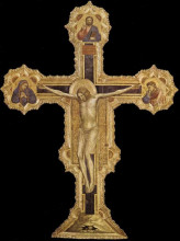 Репродукция картины "the crucifixion" художника "джотто"