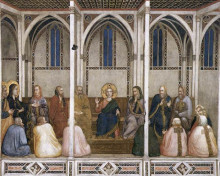 Копия картины "christ among the doctors" художника "джотто"