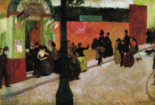 Копия картины "the moulin de la galette" художника "дзандоменеги федерико"