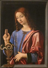 Картина "st. john the evangelist" художника "ди козимо пьеро"