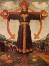 Копия картины "crucifixion of christ" художника "ди козимо пьеро"