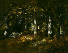 Репродукция картины "forest of fontainebleau" художника "диаз нарсис"