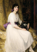 Репродукция картины "portrait of the artist&#39;s niece, dorothy" художника "дикси фрэнк бернард"