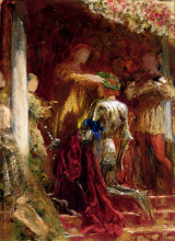 Копия картины "victory, a knight being crowned with a laurel-wreath" художника "дикси фрэнк бернард"