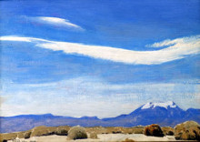 Репродукция картины "the cloud, coachella valley, california" художника "диксон мейнард"