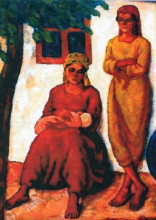 Репродукция картины "gypsies from dobruja" художника "димитреску штефан"